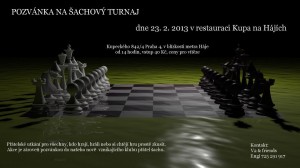 Šachový klub Knihovny Průhonice zve na šachový turnaj